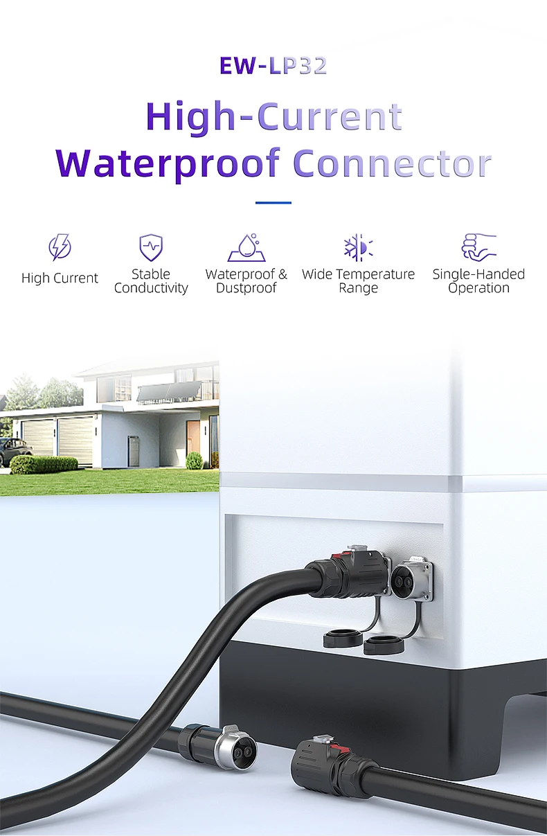 EW-LP32 IP68 Wasserdichter Crimp-Steckverbinder, Stecker und Buchse, Industrieller Hochstrom-Steckverbinder für Neue Energieanlagen – Detail 1