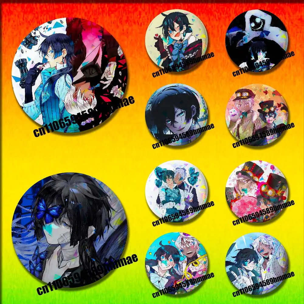 

For The Case Study of V-Vanitas Noe Archiviste Pins Insignia Badge Pin Cover Emblem Round Ornament 75mm Cosplay Brooch Button