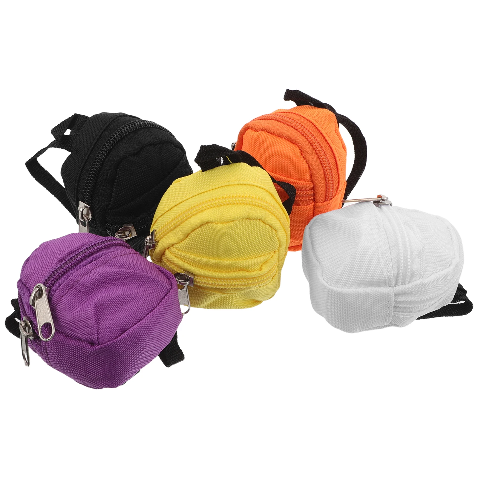 

5 Pcs Mini Backpack Bag Charm Keychain Change Purse Small for Girls Coin Earbuds Case Purses Pouch Accessories Id Holder