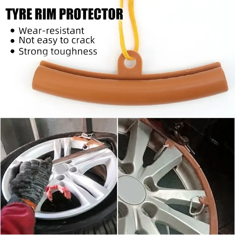 Car Motorcycle Wheel Guard Rim Protectors Red Bicycle Car Wheel Rim Protector Tyre Changer Guard Tire Change Protection Tool