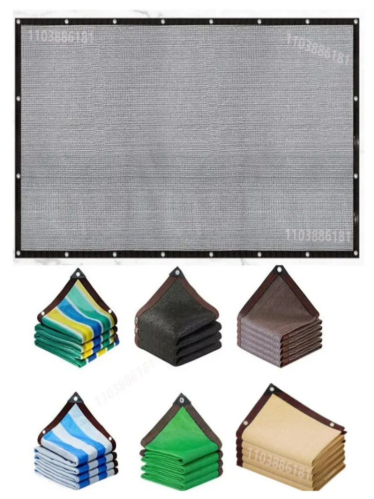 Zonneschermnet voor buitentuin, zonnescherm voor terras, campingzonneschermnet, UV-bescherming, HDPE zonnebranddoek - afbeelding 2
