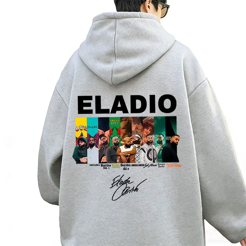 

Rapper Eladio Carrion Album Cover Graphic Hoodie Men Women Hip Hop Fashion Pop Music Streetwear Male Casual Oversized Hoodies
