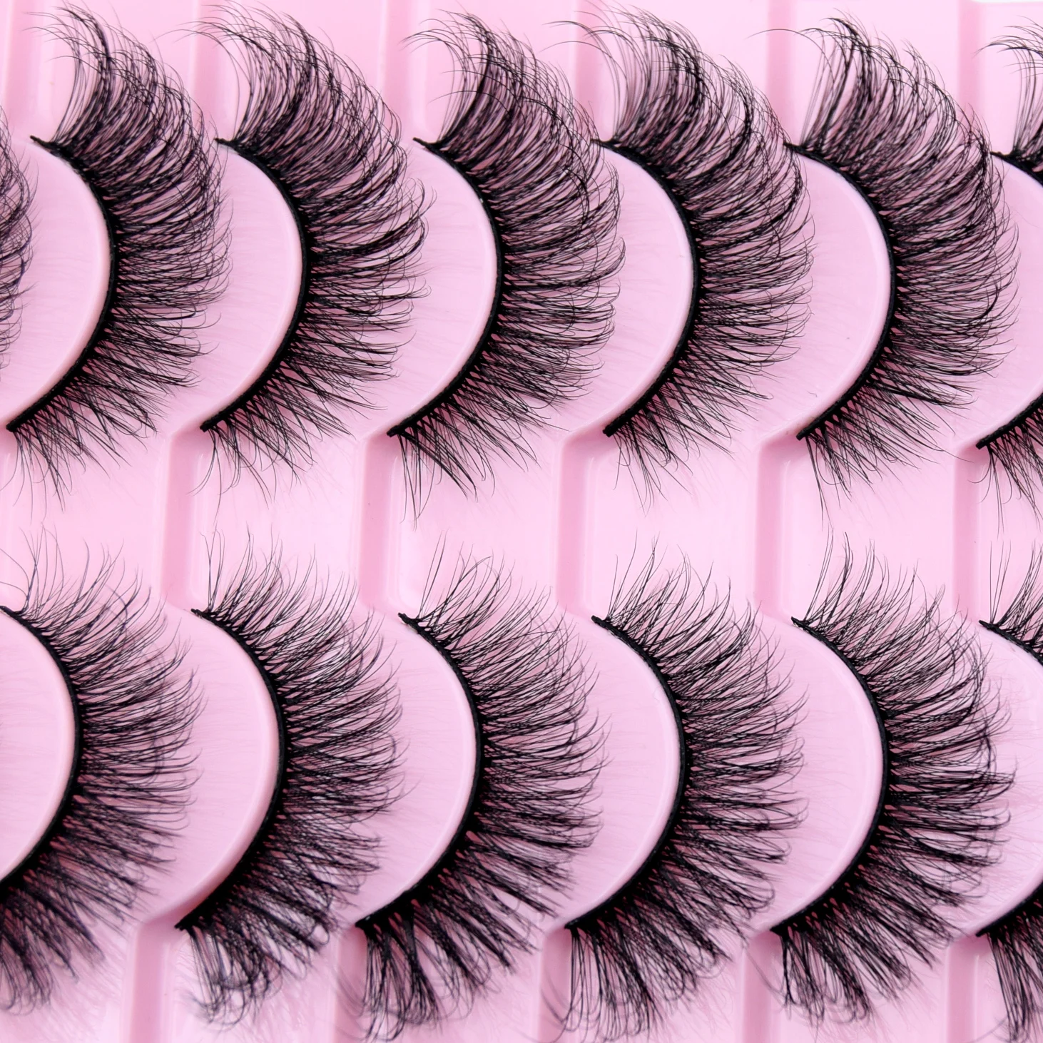 3/5/10 Pairs Eyelashes Natural Long 3D Mink Lashes Fluffy Volume Mink False Eyelashes Cruelty Free Wispy Lashes Makeup Cilios