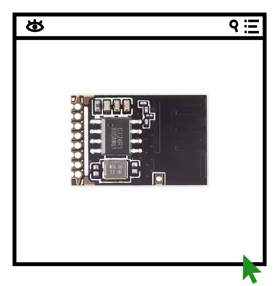 

Беспроводной модуль 2,4G NF-05, 5 шт., с чипом Ci24R1/интерфейсом SPI/встроенной антенной на печатной плате