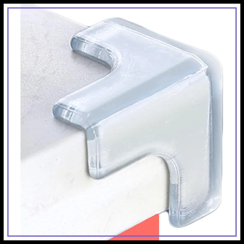 

4Pcs T-Shaped Silicone Corner Protectors for Baby Proofing, Strong Adhesive Furniture Edge Guards, Clear