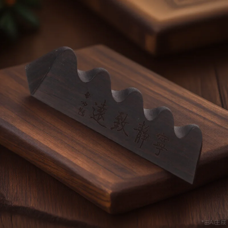 

Wooden Chinese Calligraphy Stand For Desk Vintage Rack Writing Support Holder Wood Pen Rest Retro Brush Holder Calligraphy Brush