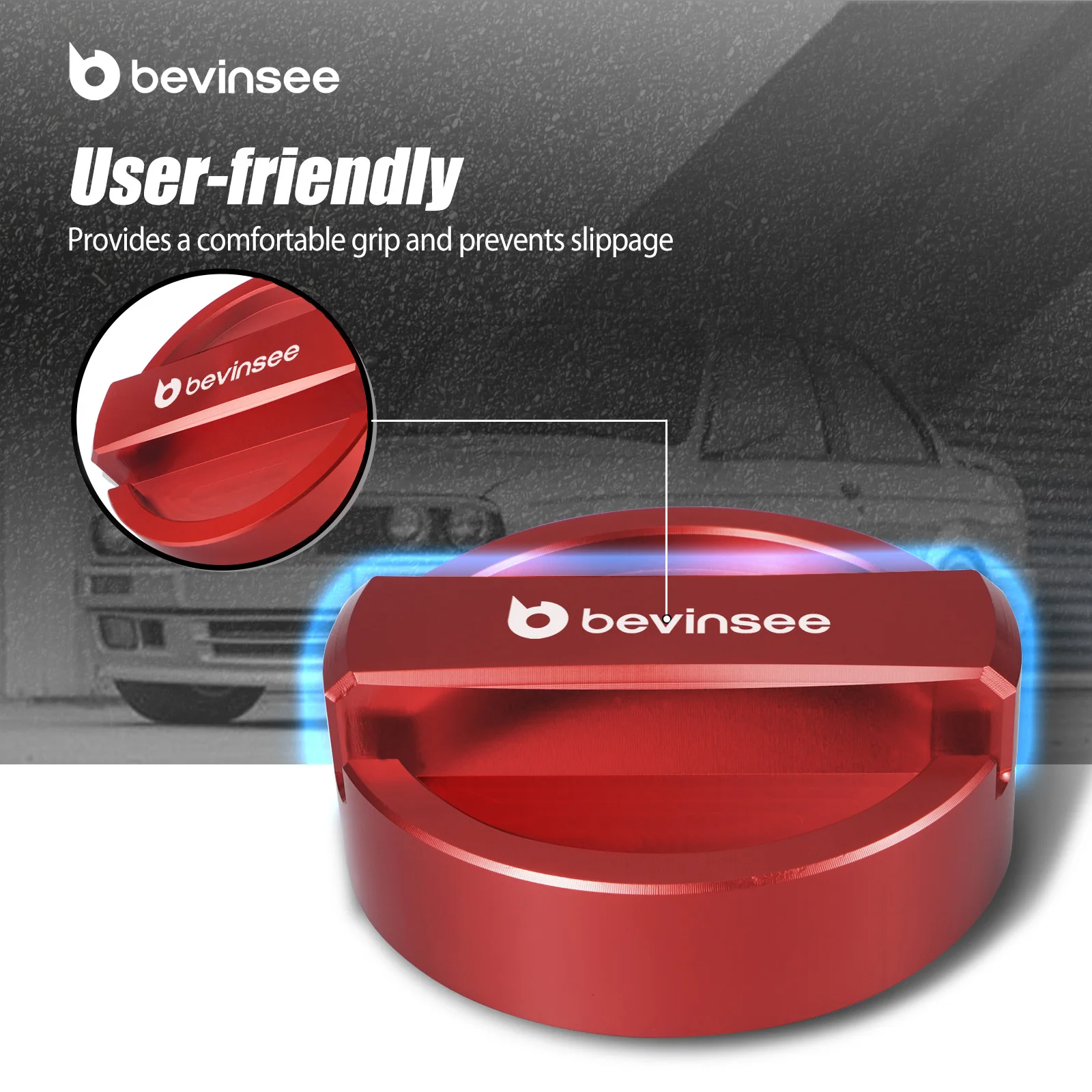 BEVINSEE Engine Oil Filler Neck Sealing Cap for BMW E60 E30 E90 E46 F20 F30 F22 X5 E70 E53 X1 X3 Z3 E39 E91 E92 E93 E87 E82 F36