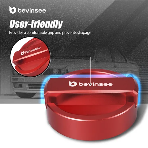 Imagen 2 del producto Tapa de sellado de cuello de llenado de aceite de motor BEVINSEE para BMW E60 E30 E90 E46 F20 F30 F22 X5 E70 E53 X1 X3 Z3 E39 E91 E92 E93 E87 E82 F36