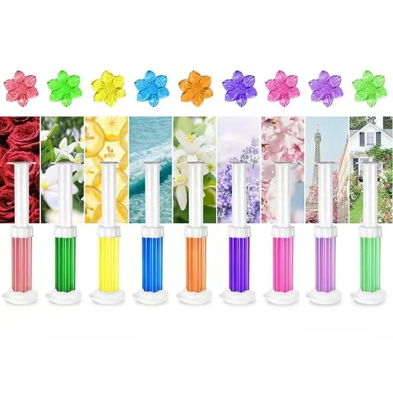 Toilet Flower Toilet Fragrance Deodorizing Gel Air Freshener To Remove Odor 12 Flower Fragrance Toilet Cleaner Bathroom Supplies