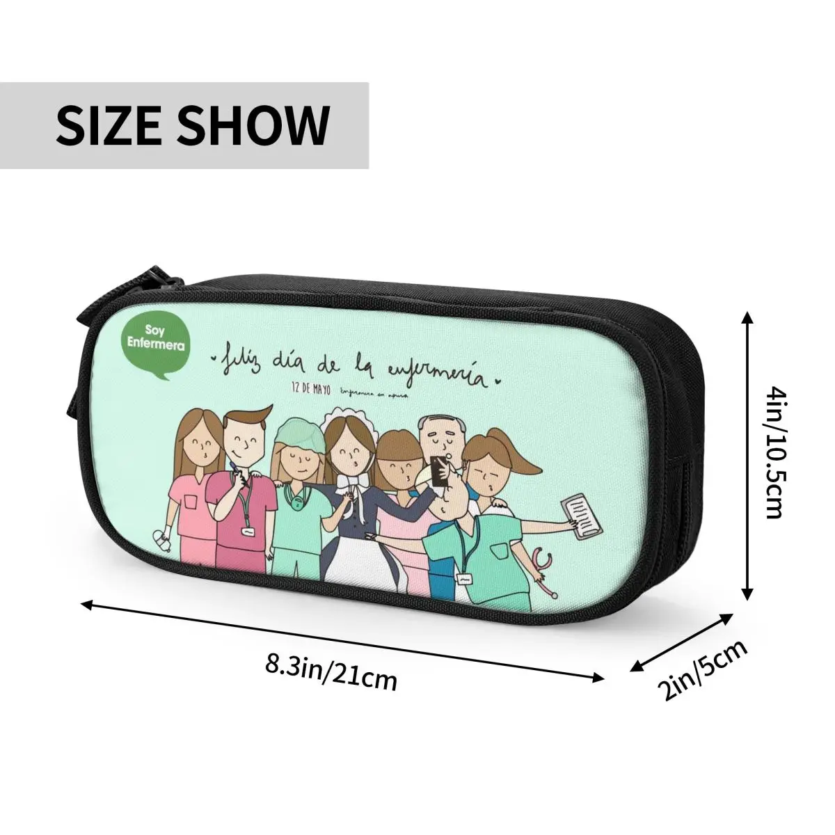 Divertenti Astucci per medicinali Enfermera En Apuros Astucci per matite salutari Penna per studenti Astucci per matite Studenti Cancelleria scolastica