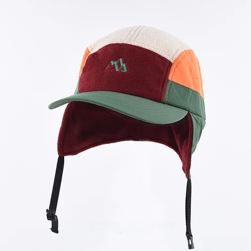 가을과 겨울에 등반 및 비행을위한 남여 야외 두꺼운 오리 혀 모자 색상 차단 귀 보호 