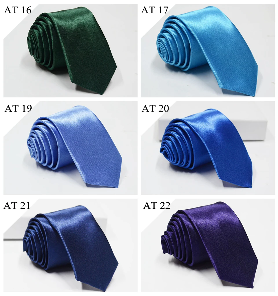 10/12pcs Krawatte für Männer Großhandel 28 einfarbige schlanke Krawatte Polyester Satin Krawatte formelle Party Krawatten Mode täglich Accessoire – Detail 9
