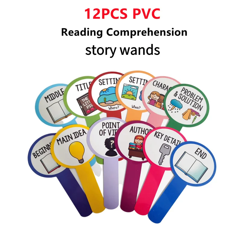 

PVC Story Wands Class Cards Board Picture Book Reading Help For Kids Learning Teaching Aids Classroom Resources Home Family Game