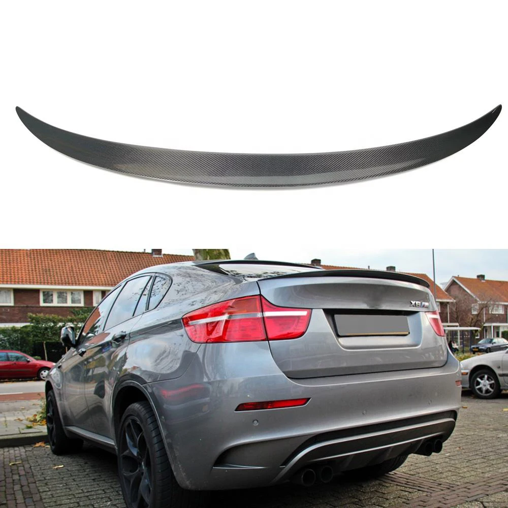 

Real Carbon Fiber Rear Trunk Spoiler Wing For BMW X6 E71 2008 - 2015