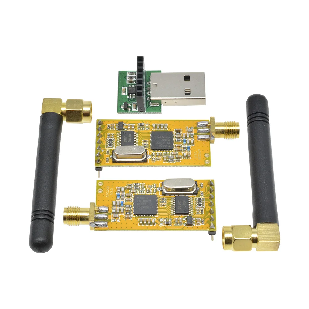 Módulo convertidor USB de comunicación de datos, Kit de adaptador para Arduino 3,3 V-5V, módulos de datos en serie RF inalámbricos APC220