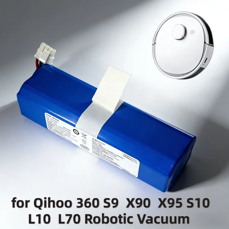

14.8V 9800mAh High Capacity Battery Pack–Replacement Spare Parts Accessories for Qihoo 360 S9 L70 Robotic Vacuum Cleaner Durable