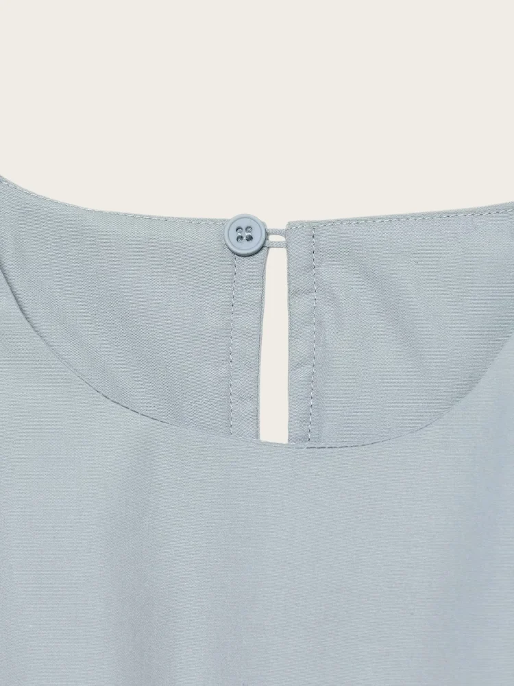 Damen Plissiertes Popeline-Kleid 2026 Neu mit Hoher Taille Sommer Lässige Mode Locker Bequem Vielseitig in Verschiedenen Farben Damenkleid – Detail 5