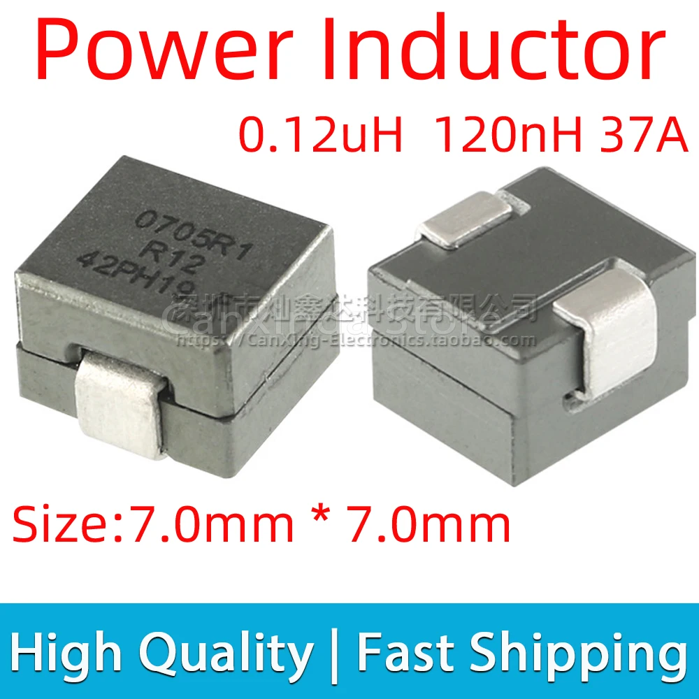 5pcs FP0705R1-R12-R SMD SMT Moulded Power Inductor High Frequency Surface Mount Inductance 0.12uH 120nH 37A High Current Filter