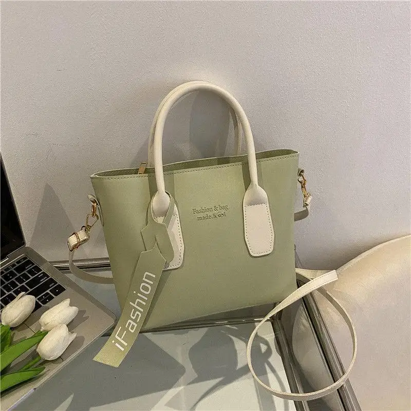 High Quality Women 2024 New PU Leather Large Capacity Bag Commuter Bag Fashion Versatile Women Shoulder Tote Bag Shopping Bag