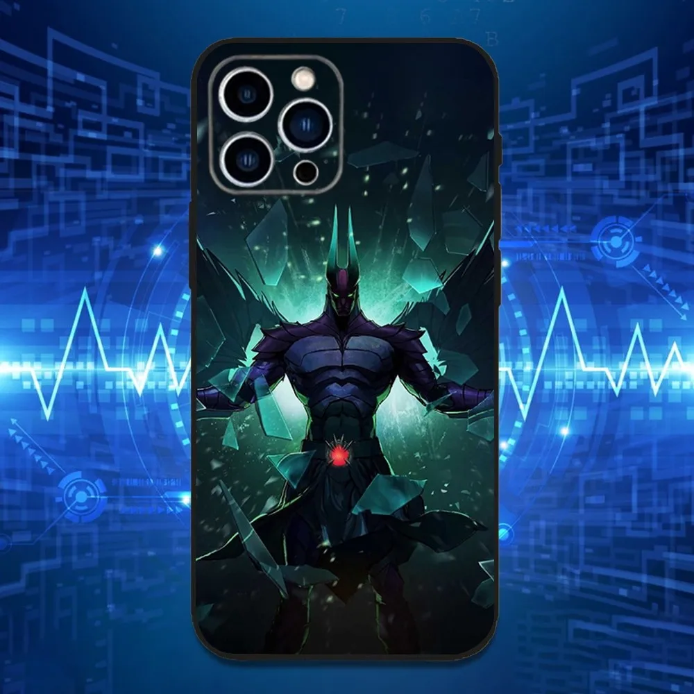 حافظة هاتف ألعاب D-Dota 2 الرائعة لهاتف iPhone 16,15,14,13,12,11 Plus,Pro Max,XS,X,XR,SE,Mini,8,7,غطاء أسود من السيليكون الناعم #2