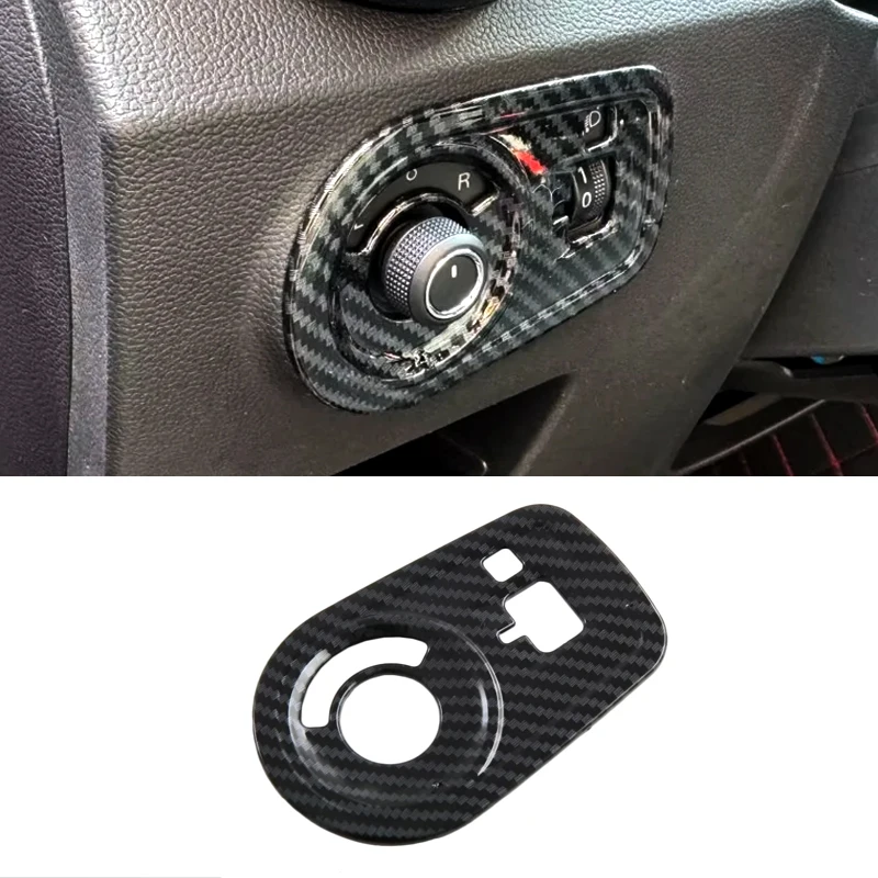 For MG ZS 2017-2019 2020 2023 Carbon Fiber Front Upper Air Condition AC Vent Outlet Cover Trim Sticker Accessories Car Styling