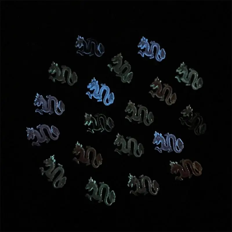 Hochwertige und langlebige Nagelaufkleber für das Jahr des Drachen, leuchtet im Dunkeln, Neujahrs-Nagelaufkleber, schnell aushärtend