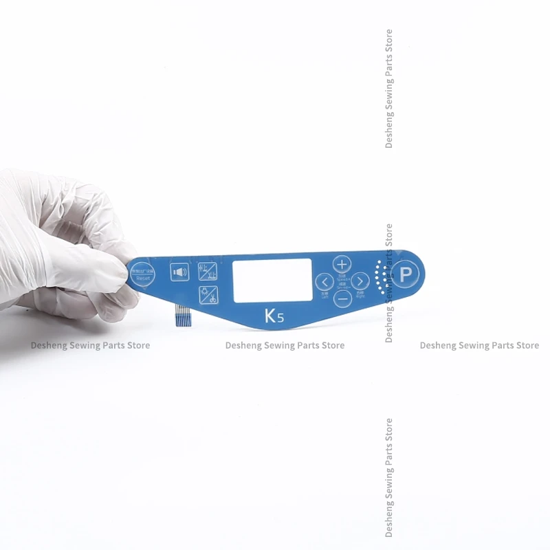 1 peça novo painel de operação adesivo filme de membrana azul botão papel para máquina de costura industrial jack k5