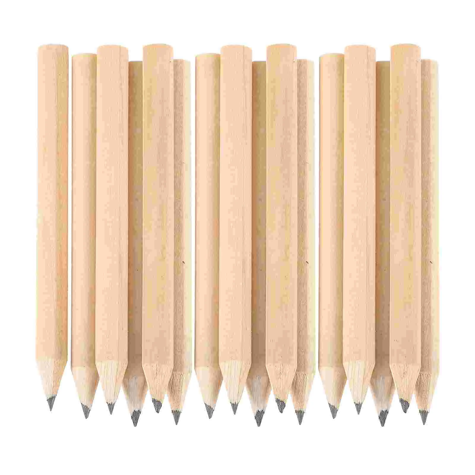 

50 Pcs Golf Pencils Back to School Small Sketching Round Rod Mini Wooden Holder