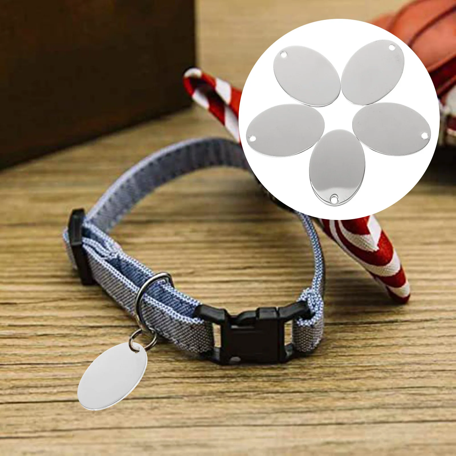 

10Pcs Premium Stainless Steel Dog Identification Tags Personalized Pet Tags for Dogs Cats Dog Tag Puppy Tag Pet Supplies