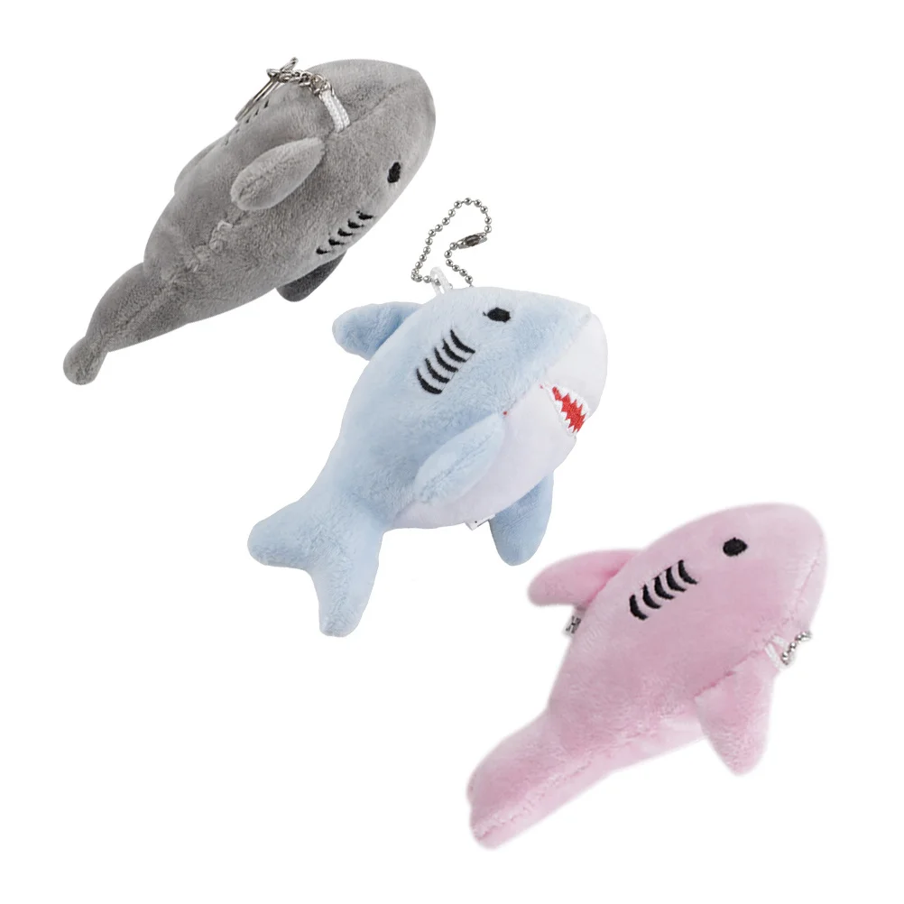 

Cute Shark Pendant Cartoon Bag Decor Key Chain Pendant Durable Handbag Backpack Car Key Hanging Accessory Bag Pendent