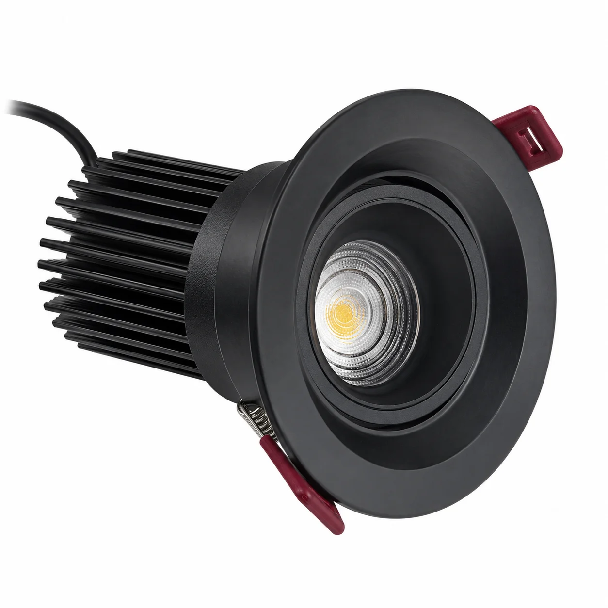 JOYINLED 3000K/4000K/6000K Dimmable LED Embedded Zoom 15-60 Degrees COB Downlight 7W Ceiling Lamp Spot Light AC90-260V Lighting