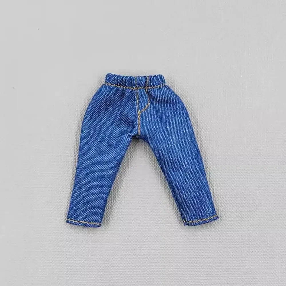 For 1/11 OB11 Dolls Fashion Clothes Trousers For 1/12 Bjd/GSC Doll Clothes Denim Pants DIY Obitsu 11 Doll Clothes Accessories