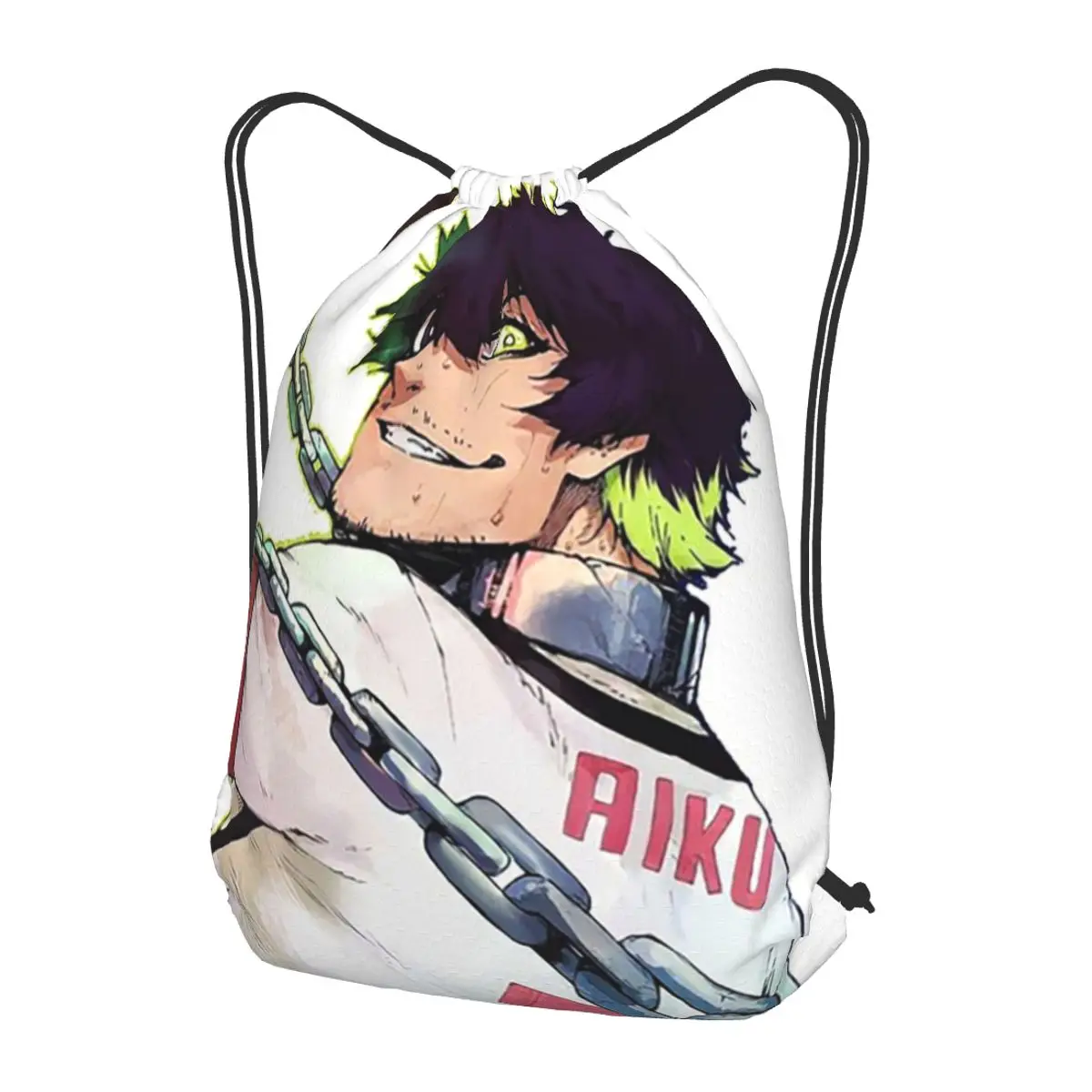 Oliver Aiku Backpacks Portable Drawstring Bundle Pocket Sports Bag Book Bags for Travel Students