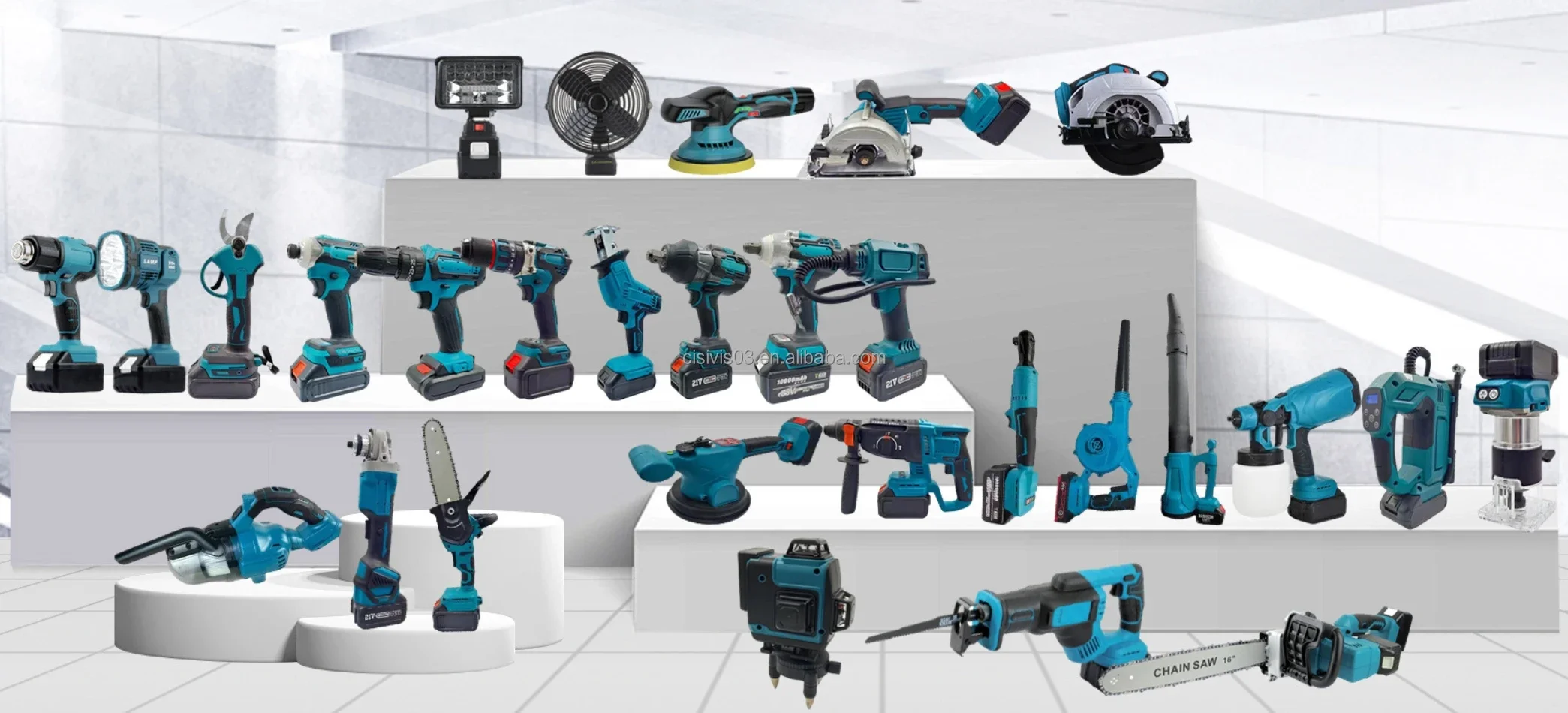 Factory Price Cordless 21V lithium battery power tools set combo battery universal brushless electric tools kit