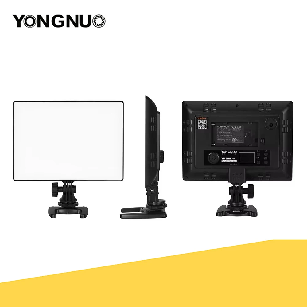 yongnuo-yn300-air-led-lumiere-video-3200-5500k-panneau-lumineux-de-photographie-reglable-cri-95-lampe-video-led-pour-appareil-photo-reflex-canon-nikon