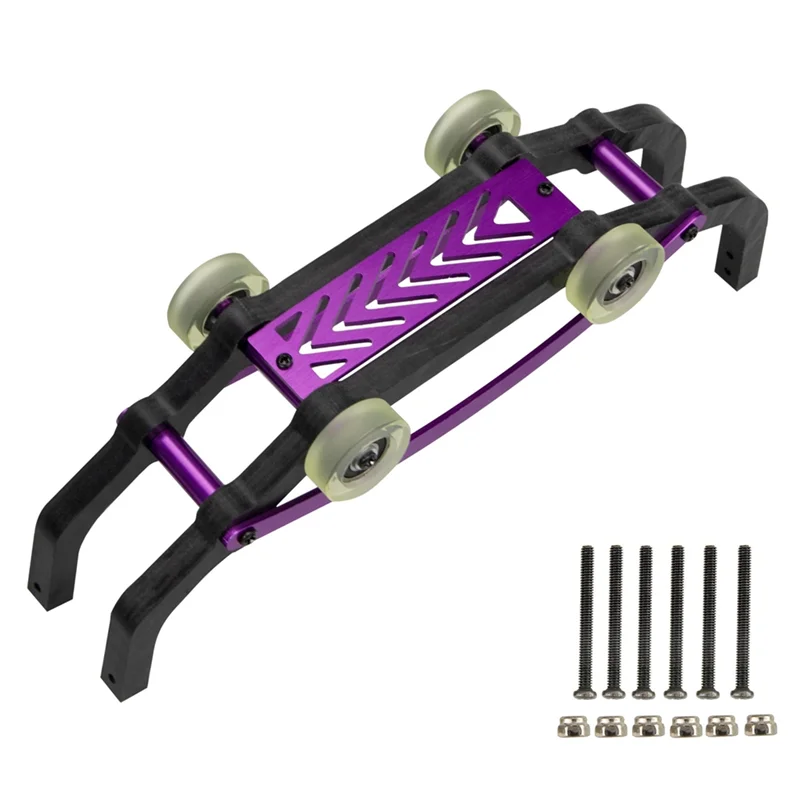 Nylon Aluminum Alloy Roll Cage Wheelie Bar for MJX H16 16207 16208 16209 16210 1/16 RC Car Upgrade Parts,Purple