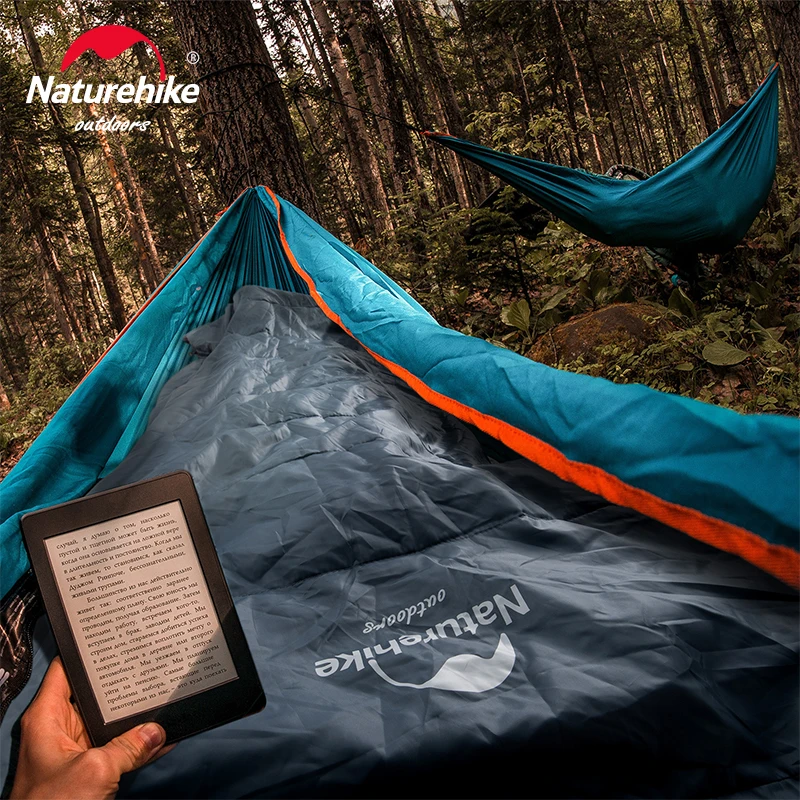 Naturehike Y150 Sleeping Bag 3 Seasons Waterproof Ultralight Envelope Sleeping Bags with hood for Adults Camping Hiking Outdoor