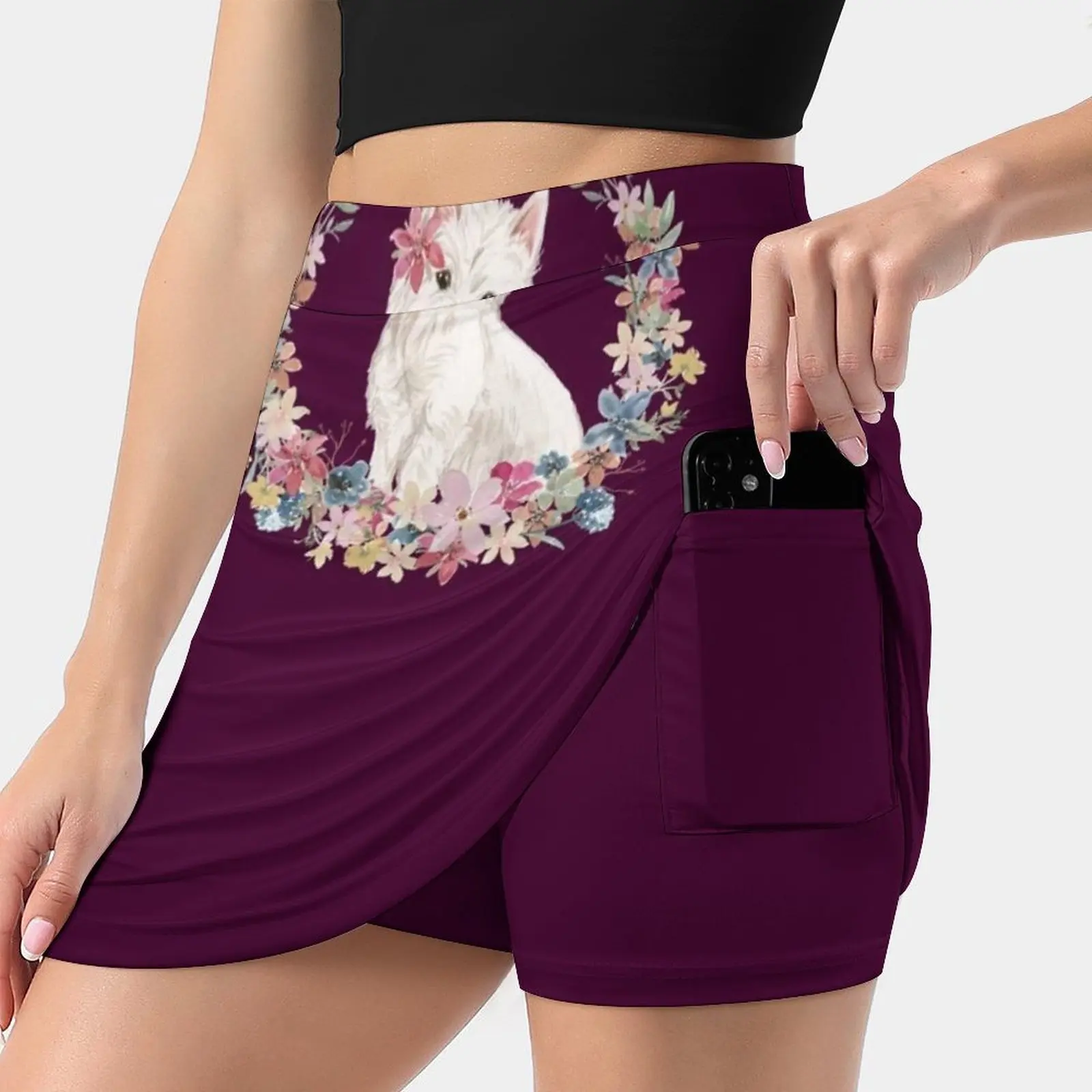 West Highland White Terrier Skirts Woman Fashion 2022 Pant Skirt Mini Skirts Office Short Skirt West Highland White Terrier