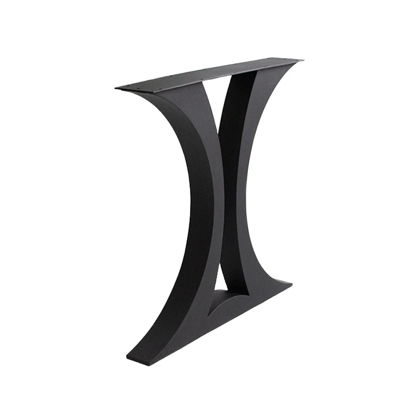 Luxury Brushed Finish Stainless Steel Square Outdoor Garden Table Base for Cafe Dining Restaurant Table Legs Base Furniture Legs