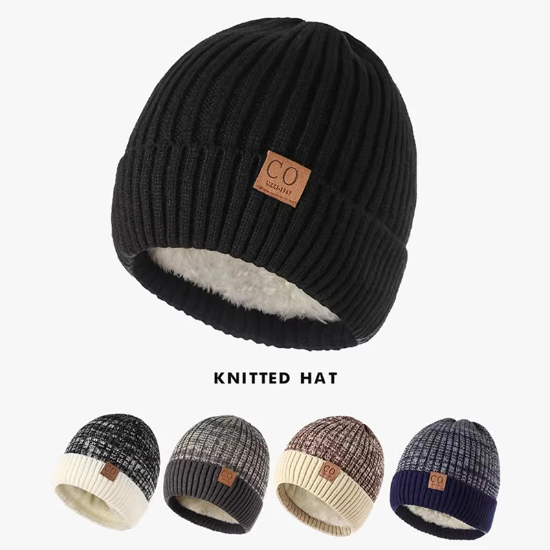 Damenmütze ohne Krempe, warm gefütterte Strick-Skimütze für Damen und Herren, geeignet für warme Alltagskleidung im Herbst und Winter. – Detail 4