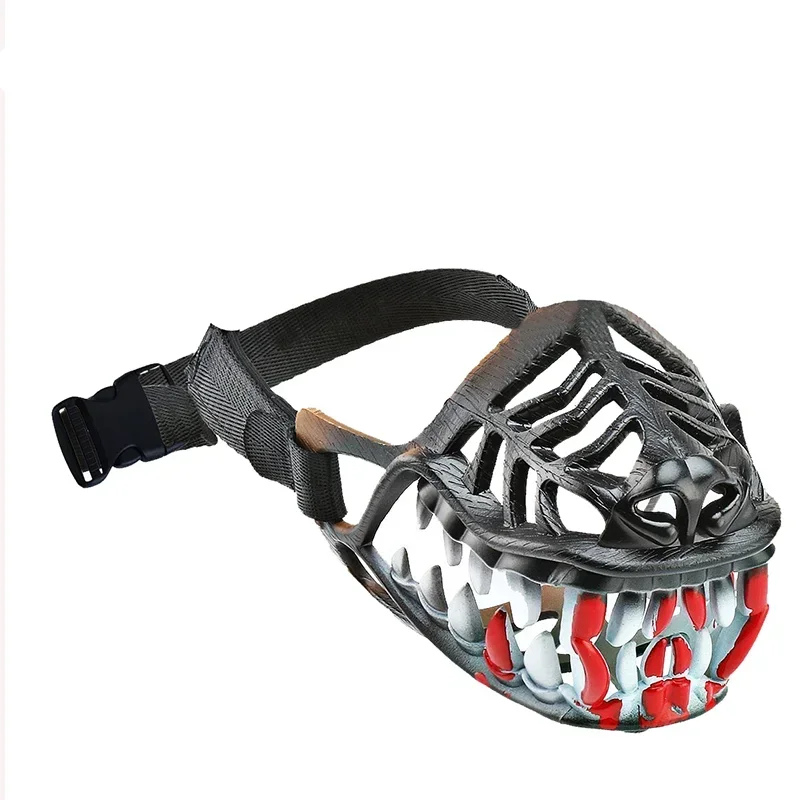 Halloween Costume Zombie Dog Mask Waterproof Muzzle Scary Dog Safty Muzzles Pitbull Spooky Pup Muzzle Creepy Dog Muzzle For Dog