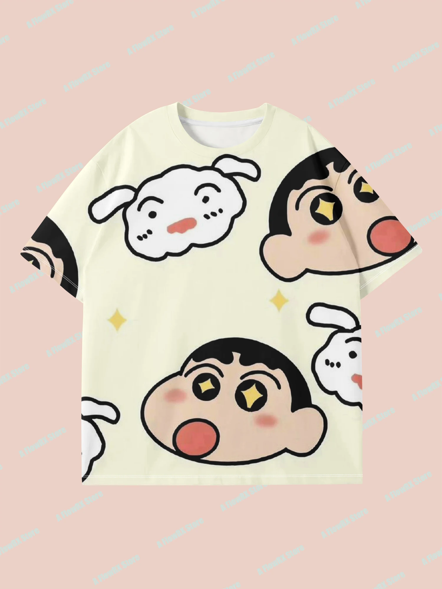 

Crayon Shin Chan 3D Printed T-shirts Ideal for Casual Outdoor Suitable for Men Women, Adults & Kids Breathable Comfortable