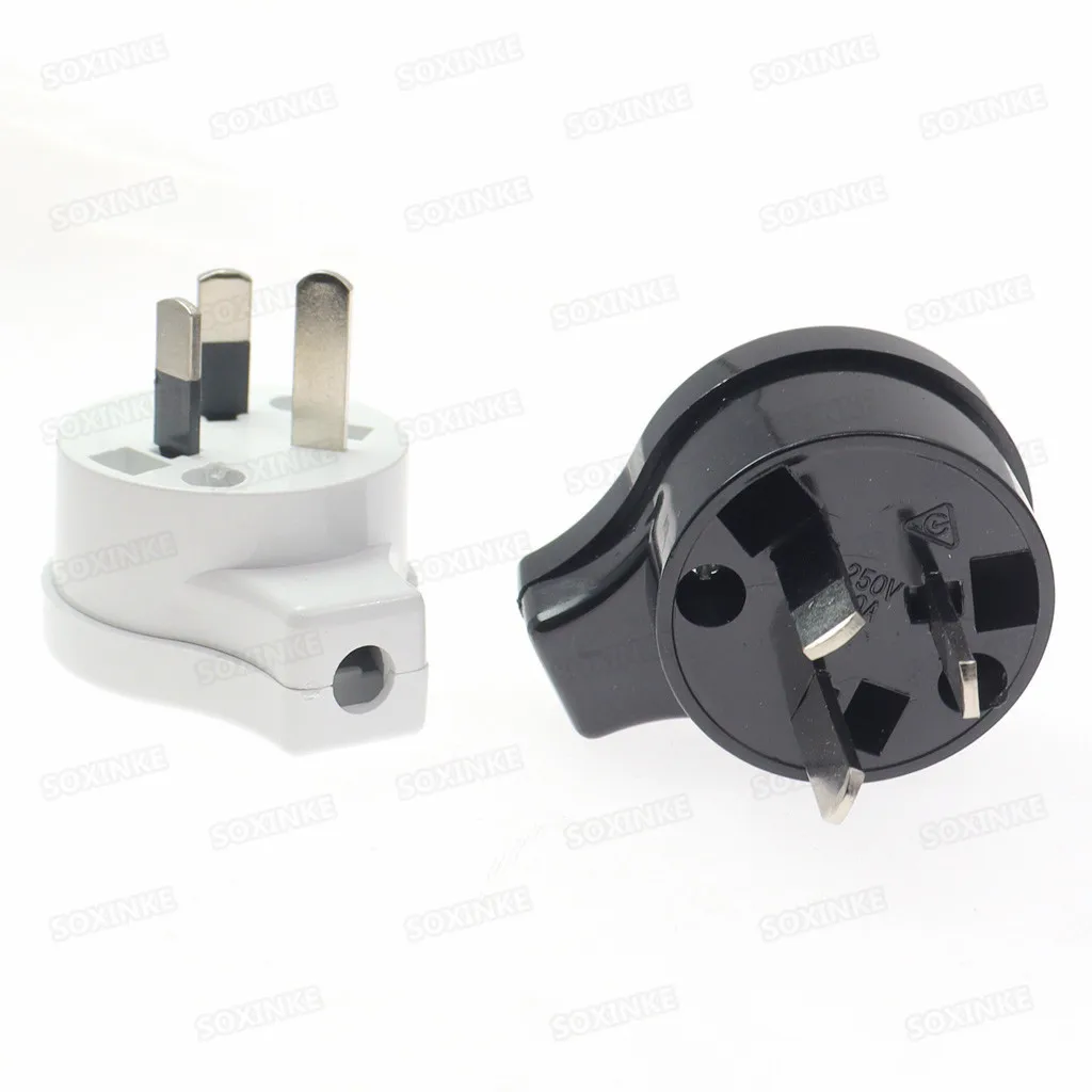 Australia AU New Zealand 10A Plug AC Power Charger Adapter Connector Cable Electrical Power Male Plug Adaptor Detachable Plug