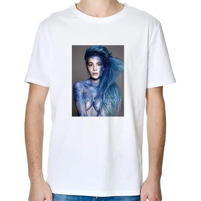 Halsey Ashley Nicolette Music Graphic T Shirts Short Sleeve T-Shirts Summer Tees Tops New Shirts And T-Shirts Mens Print T Shirt