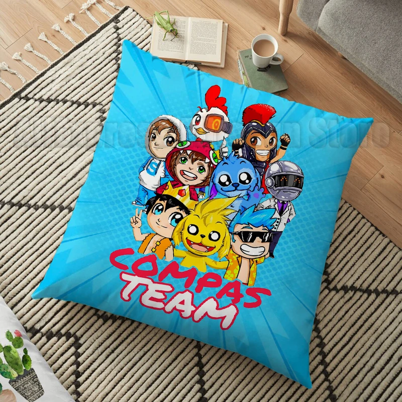 Juste de coussin de dessin animé Mikecrack, taie d'oreiller de canapé décorative pour la maison, sans intérieur, figurine d'action d'anime, 45x45cm