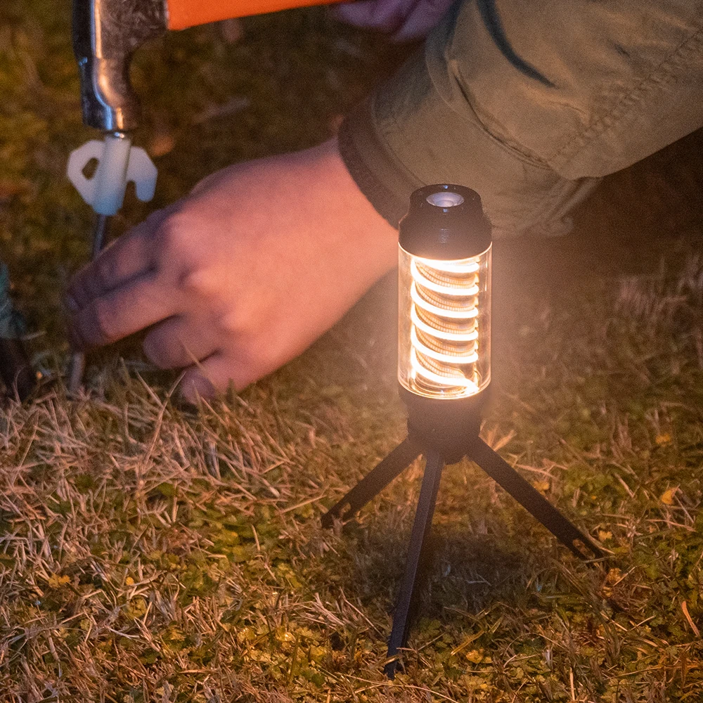 Outdoor Rechargeable Electric Tent Torch Camping Lamp Tactical Led Camping Light Camping Lantern With Hanging
