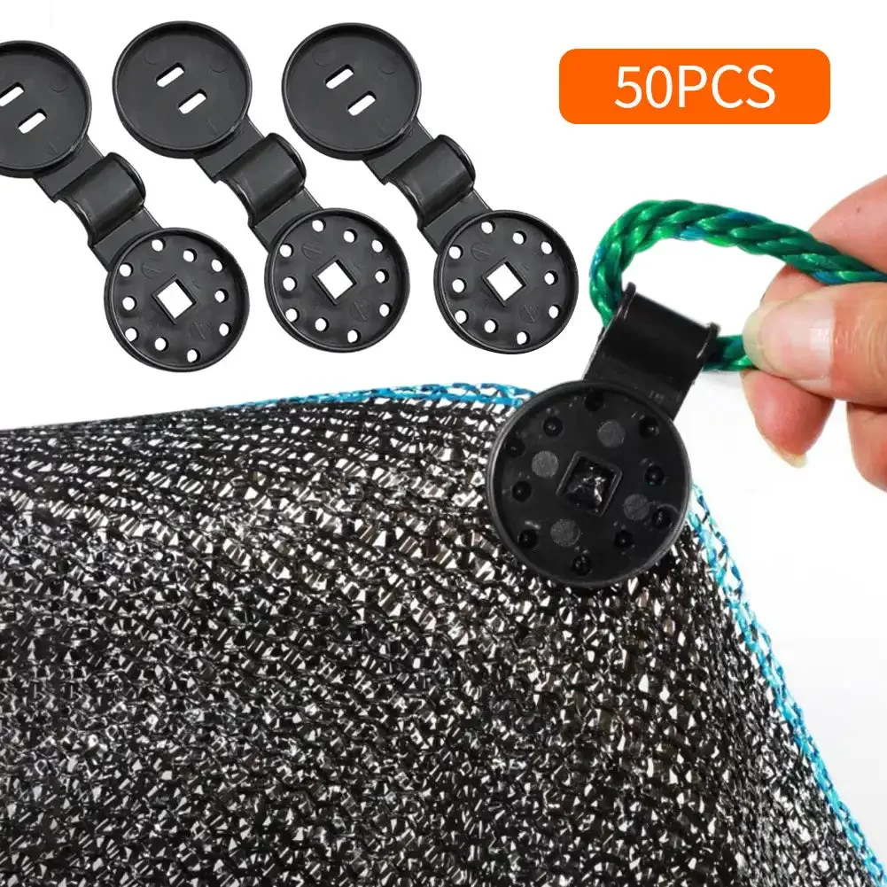 

50Pcs/20Pcs Shade Cloth Clips Shade Fabric Clamps Grommets For Net Mesh Cover Sunblock Fabric In Garden Backyard Greenhou