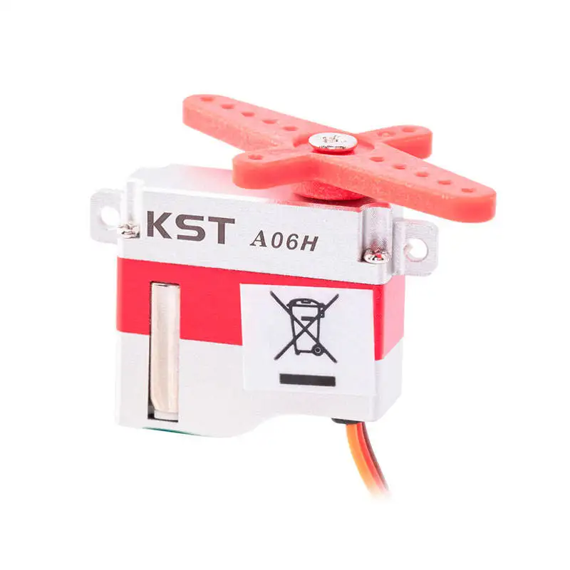 

KST A06H Double-Bearing Metal Gear Coreless Motor for F3K Glider 6.0V 1.4Kgf.cm 0.11s Timing 1:16 1:20 1:25 Scale Models