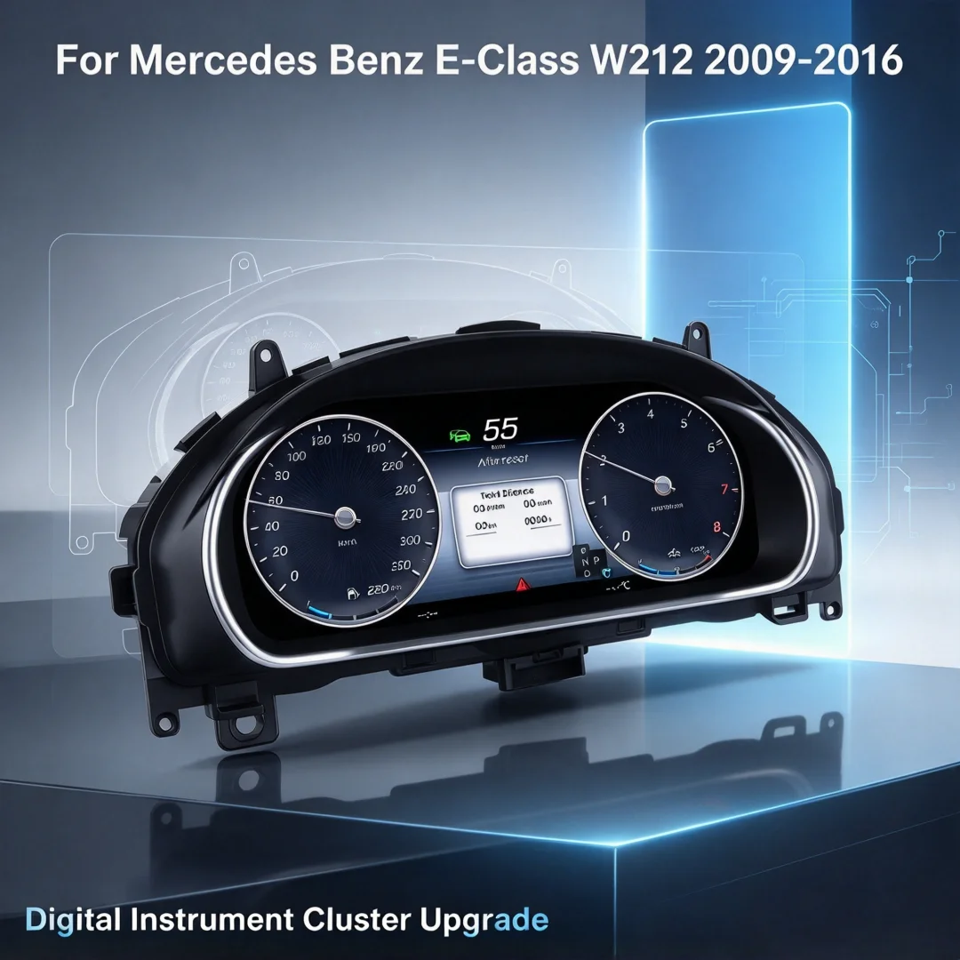 NEW Upgrade Digital Cluster LCD Dashboard For Mercedes Benz E-Class W212 2010-2016 Instrument Panel Cockpit With Carplay Linux