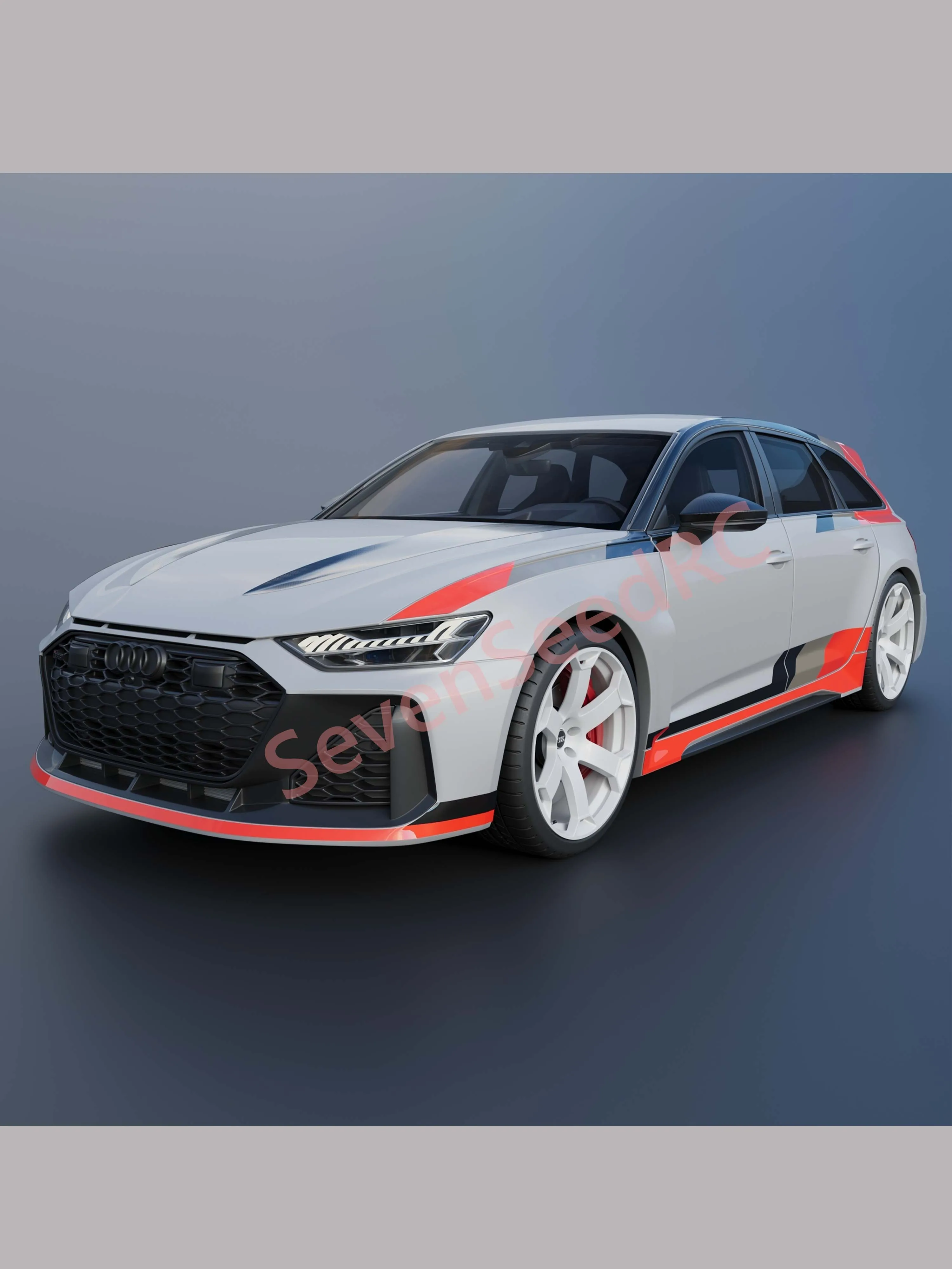 

3d Print RC Car Body Kit Audi RS6 AVANT GT 2025 257/275mm WheelBase For Tamiya MST HSP